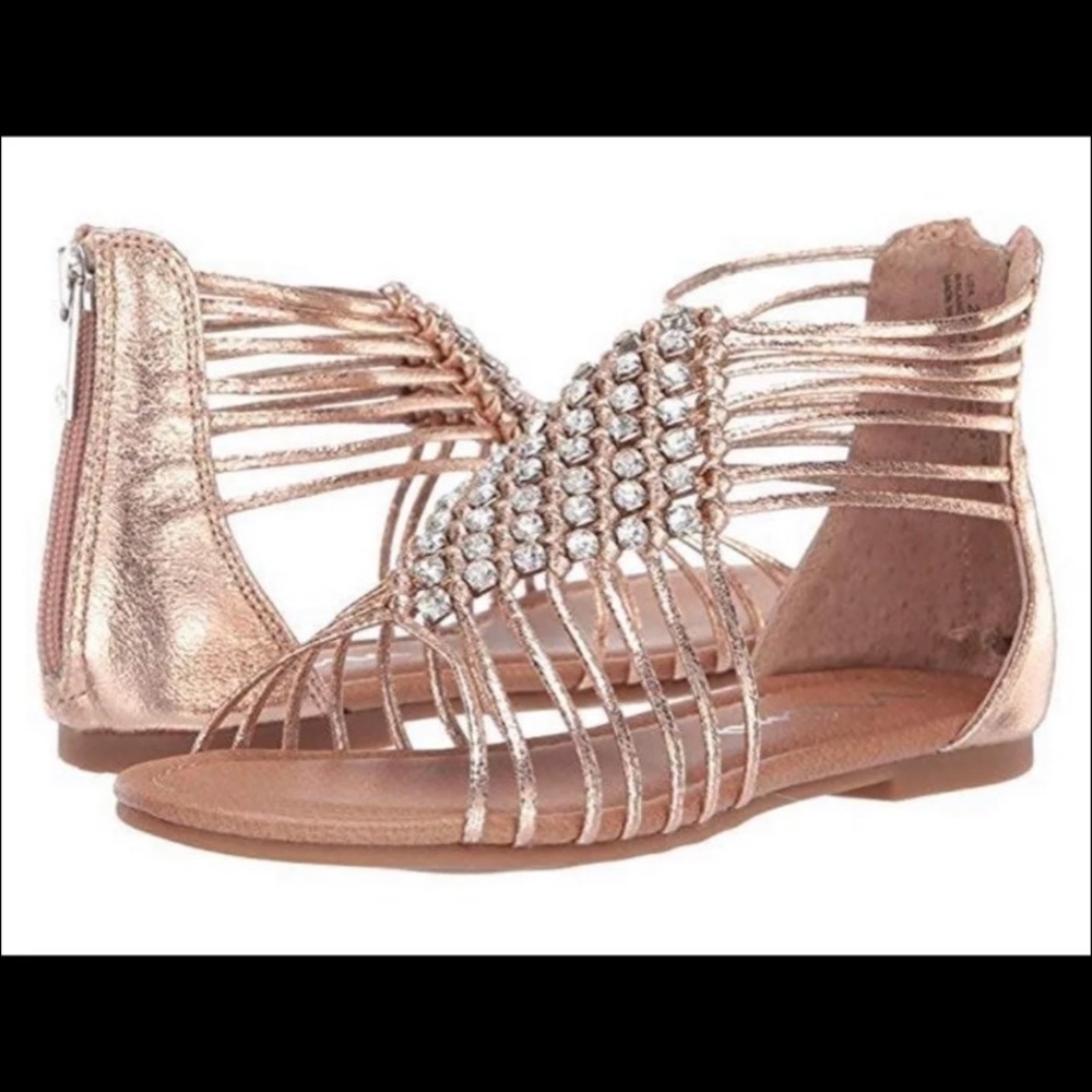 Nina rose gold girls shoes size 5